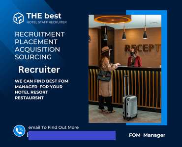 hotel FRONT OFFICE Manager Recruitment Placement-india